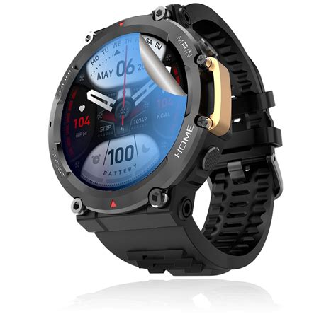 PROTEKTO Flexible TPU Watch Glass Protector for Fire Boltt Artillery ...