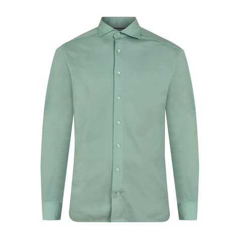 Buy Men Green Solid Formal Shirts Online - 927799 | The Collective