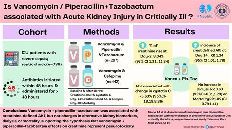 Vancomycin/Pip-Taz associated AKI - The Visual Abstract — NephJC