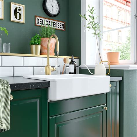 A green and fresh BODBYN kitchen - IKEA