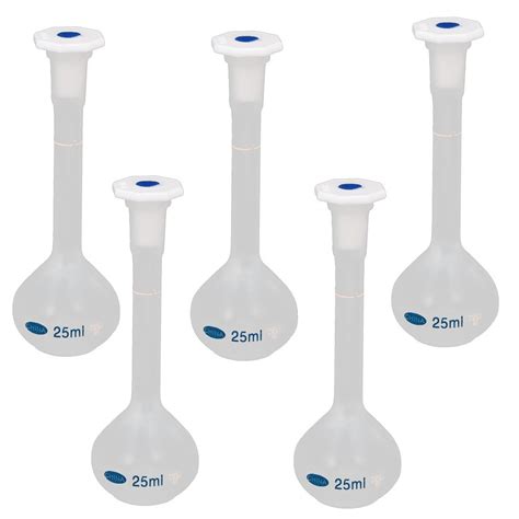 Buy IIVVERR 5PCS 25ml Long Neck Clear Plastic Volumetric Measuring ...