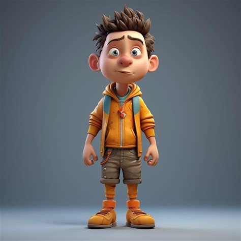 Vibrant cartoon persona 3d character with playful flair | Premium AI ...