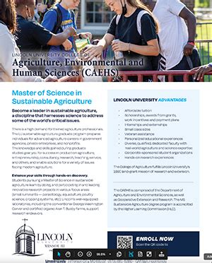 Master's of Science Degrees