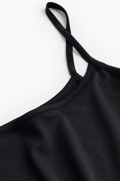 COOLMAX® strappy top - Black - Ladies | H&M IN