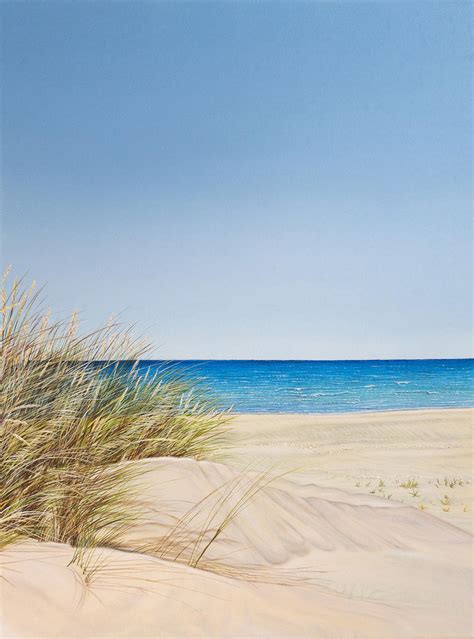 Olga Calado - The Shore-original realism seascape oil painting-contemporary Art For Sale at 1stDibs