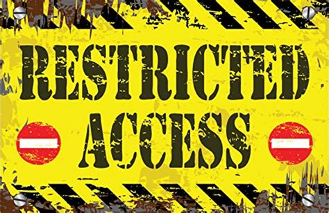 999Store office supplies sunboard Restricted Access Sign Board sticker ...