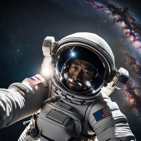 A selfie from space - AI Generated Artwork - NightCafe Creator