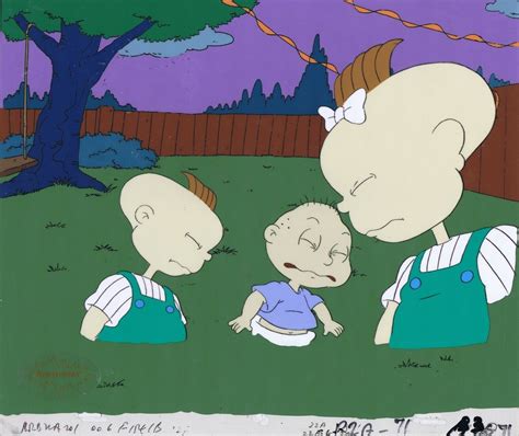 Rugrats Original 1990's Production Cel Animation Art Tommy Twins ...