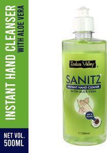 Indus Valley Hand Sanitz With Aloe Vera - For Instant Hand Cleaner ...