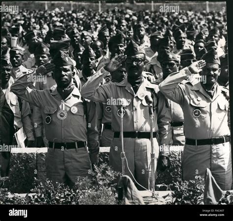 1980 - Mengistu, Banti And Atnafu: Ethiopia: Ethiopian top leaders from left the strongman Major ...