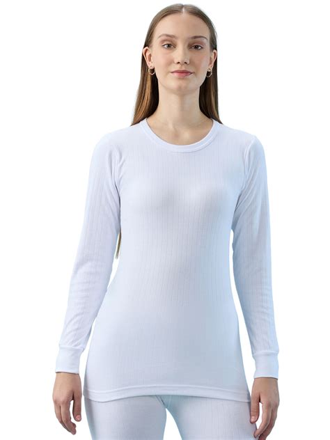 Buy Hint Women's Thermal Parka Vest with R-Neck & Full Sleeves - White ...