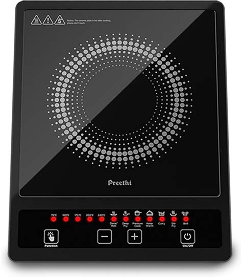 Buy Preethi Indicook IC123 Induction Cooktop, 1600-Watt Electric Stove ...