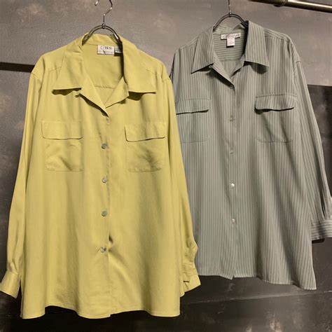 【右】"pin stripe" open collar shirts | soulsosaka