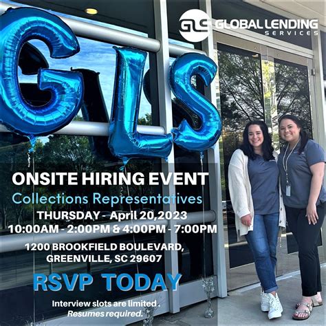 Global Lending Services LLC on LinkedIn: #hiring #opportunity #hiringevent