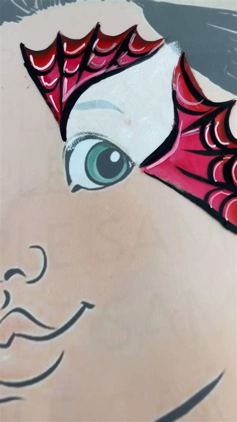 Rezultat imagine pentru Spider-Man Face Paint Tutorial