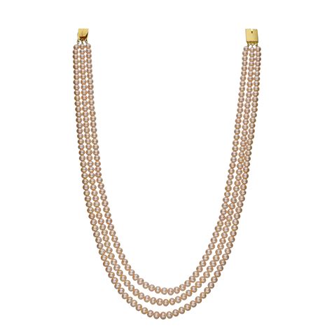 Stunning Peach Pearl Necklace – mangatraipearls