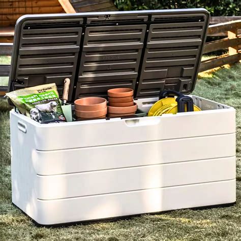 ZZM 110 Gallon Lockable Resin Deck Box, Waterproof India | Ubuy