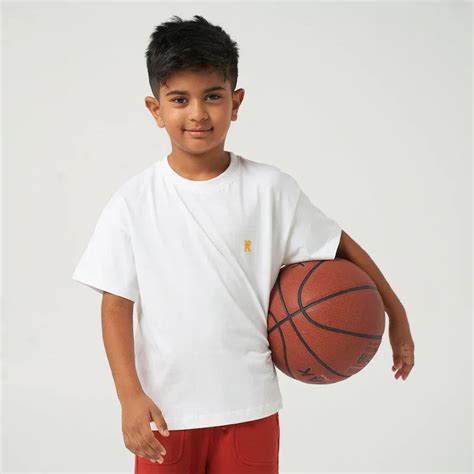 White Logo Embroidery Tshirt – kaumakids