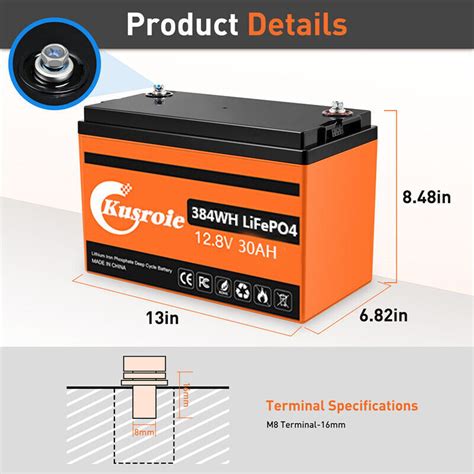 12V 50Ah LiFePO4 lithium phosphate Deep Cycle | Ubuy India