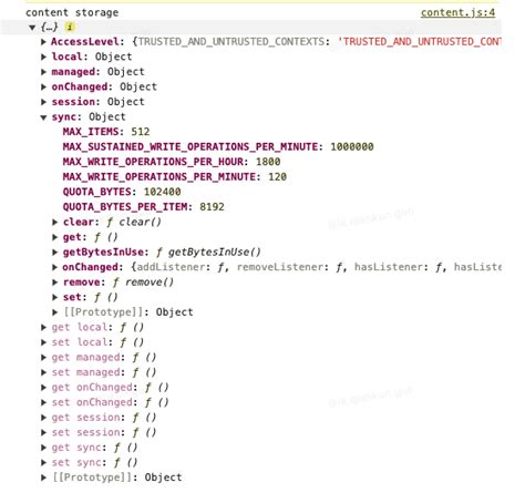 Rezultat imagine pentru Access Chrome Storage API