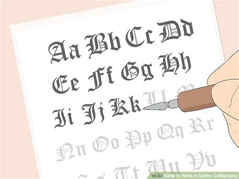 Image result for How to Write Gothic Calligraphy