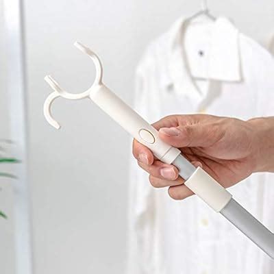 Buy Reach Stick Clothes Pole with Hook 45 Extend Long Pole Closet ...