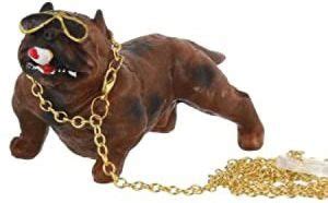 Trademix Bull Dog Pitbull Bully Smoking Dog with Chain for Car ...