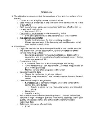 Uveitis and it's classification - Bsc Optometry - Studocu
