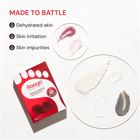 RAAGA Manicure Pedicure Kit for Soft & Relaxed Hands & Feet - Rose, 63 ...