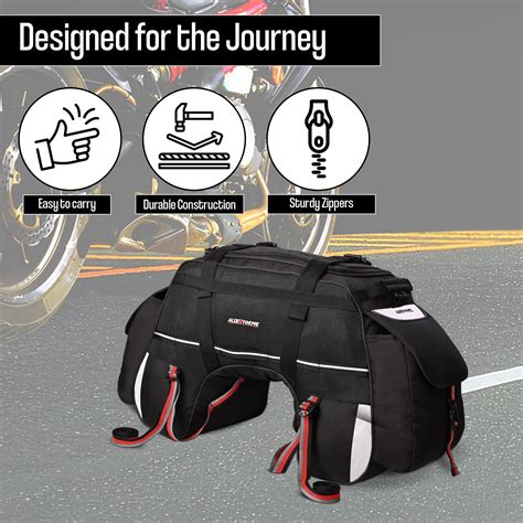 Allextreme 70 l Waterproof Tail Bag – Universal Rear Carrier Polyester ...