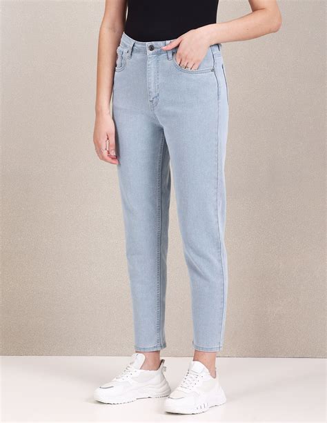 High Rise Mom Fit Jeans – U.S. Polo Assn. India