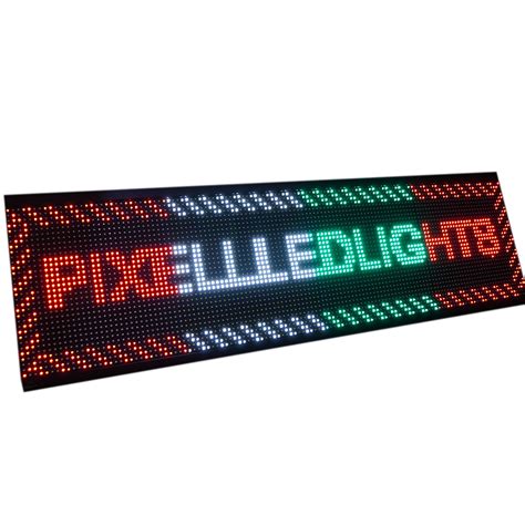 16 Inch x 4ft Multi-Color Scrolling LED Display Board with WiFi Contro ...