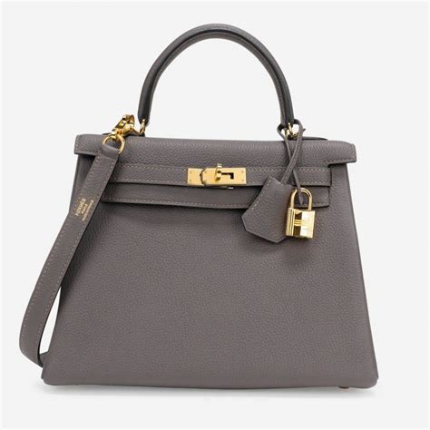 Hermès Kelly 25 Togo Etain | SACLÀB