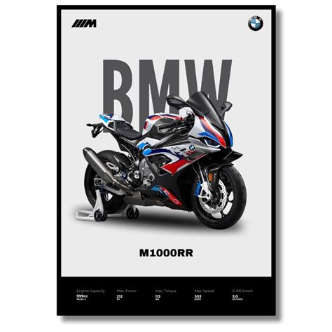 Funk You Store BMW M1000RR Poster | Superbike BMW Poster | Unframed ...