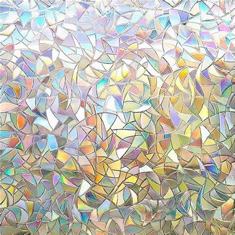 Buy Elton 3D Window Privacy Film, Rainbow Window Clings, 3D Decorative ...