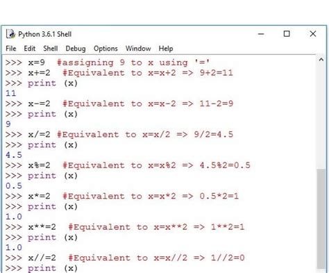 Image result for Example for Assignment Operator in Python