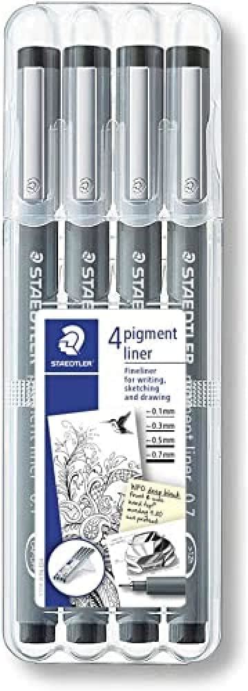 Staedtler 308 WP4 Pigment Fineliner Pen, Pack of 4 : Amazon.in: Office ...