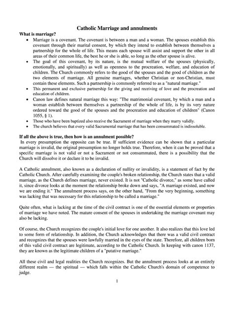 Fillable Online Catholic Marriage and annulments Fax Email Print ...