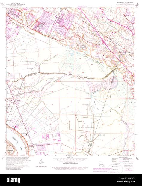 Map of st gabriel hi-res stock photography and images - Alamy