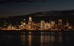 Wallpaper night city, metropolis, buildings hd, picture, image
