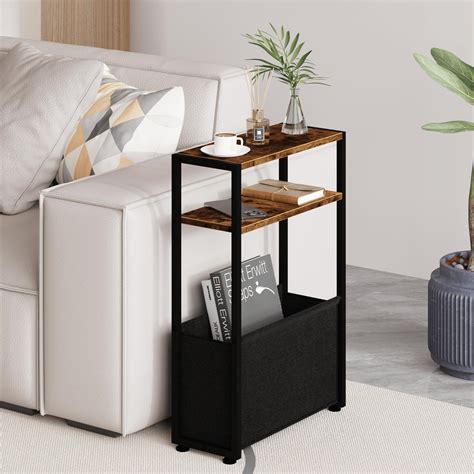 Amazon.com: Oppro Small Side End Table with Drawer for Small Spaces ...