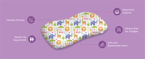 ADMIRAE Premium Memory Foam Baby & Toddler Pillow | Head,Neck & Back ...