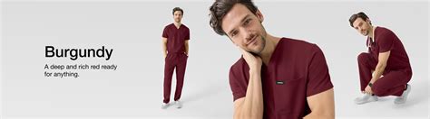 Shop All Men's Scrubs in Burgundy | Jaanuu – JAANUU