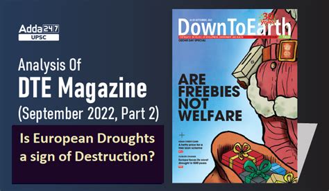 DTE Magazine (September 2022, Part 2): Is European Droughts a sign of ...