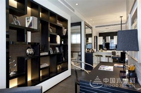 后现代风格，93平方三室两厅装修效果图-中国木业网