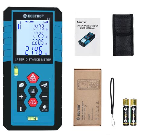 Laser Distance Meter 100m 328ft Boltho Laser Measure Device 2 ...