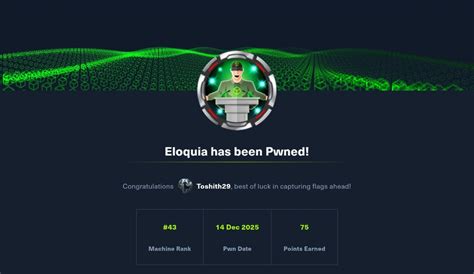 Eloquia WriteUp - HackTheBox