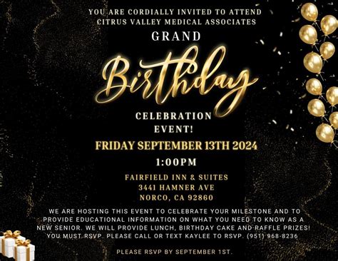 Grand Birthday Celebration Event, Fairfield Inn by Marriott Riverside ...