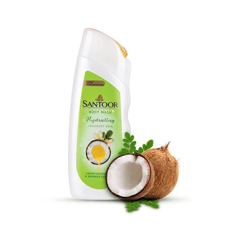 Buy Santoor Hydrating Skin Body Wash, Enriched With Virgin Coconut Oil ...