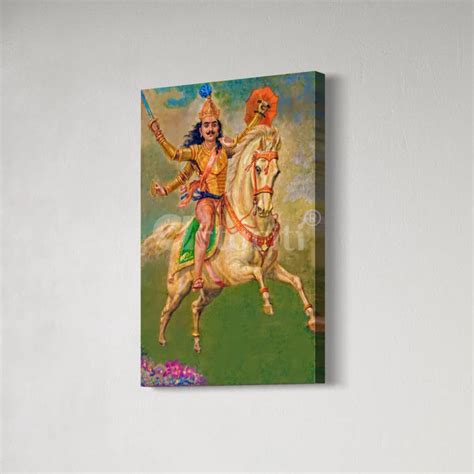 Buy Kalki Avatar by Raja Ravi Varma Famous Canvas Painting Online ...